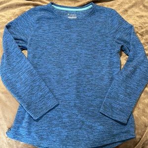Tek Gear Fleece Blue Long-Sleeves Shirt